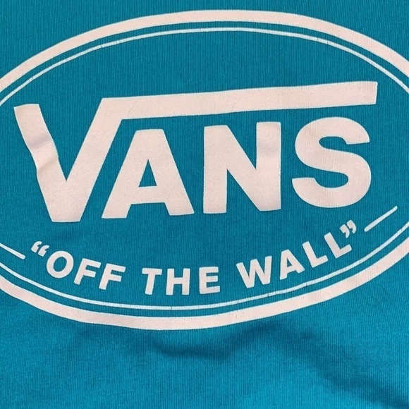 Vans Off The Wall Classic Fit Sea Green Cotton  Shirt (Size Medium) Unisex - Picture 5 of 9